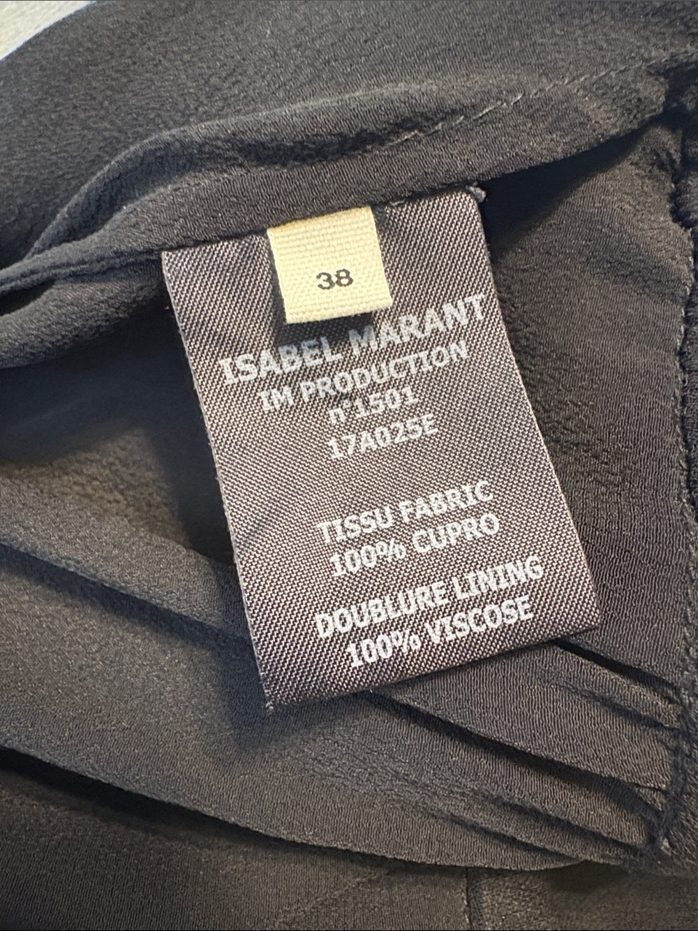 Isabel Marant Étoile West Black Asymmetrical Hem Flutter Sleeve Midi Dress 38/M - Picture 12 of 15